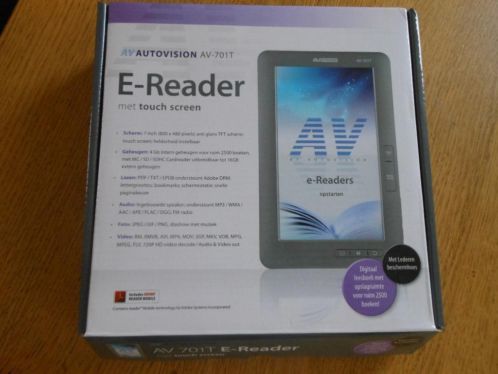 E-reader met touch sceen kleuren scherm