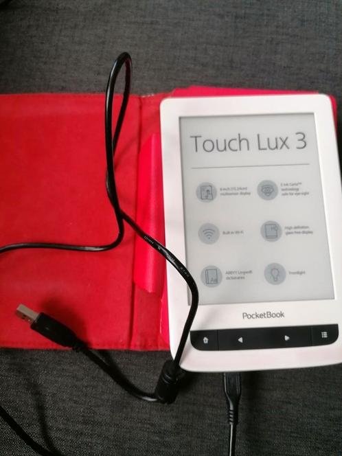 E-reader pocketbook inclusief beschermhoes en USB kabel