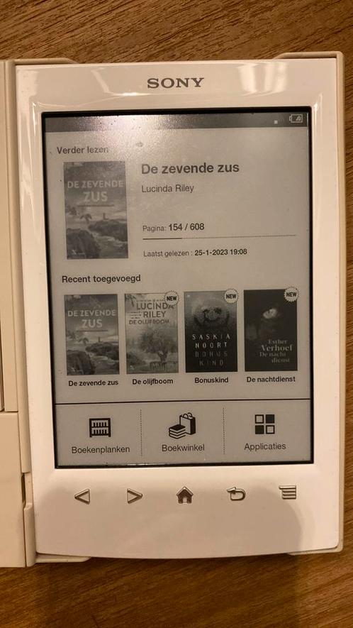 E-reader Sony PRS T2 (incl. hoes en oplader)
