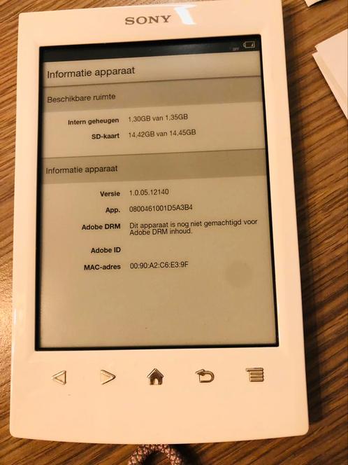 E-reader Sony Reader Touch PRS-T2