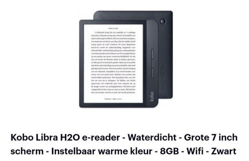 e-reader waterdicht van het merk Kobo met beschermhoes