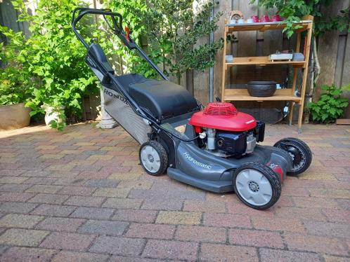 E-start Honda HRX 537 HY Hydro Opvang-mulchen , Bladzuiger .