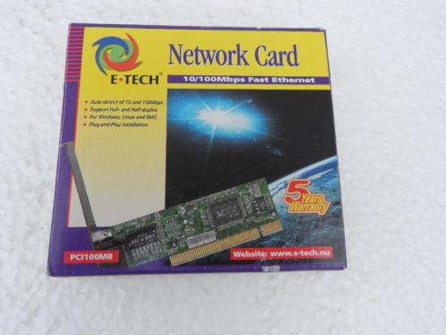 E Tech Network Card PCI100MB 