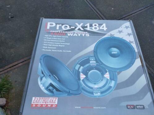 Earthquake X pro 184 18 inch subwoofer 4 ohm 700 RMS conti