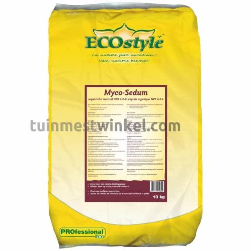 Ecostyle Professioneel Myco-Sedum Groen en sedumdaken 10 kg