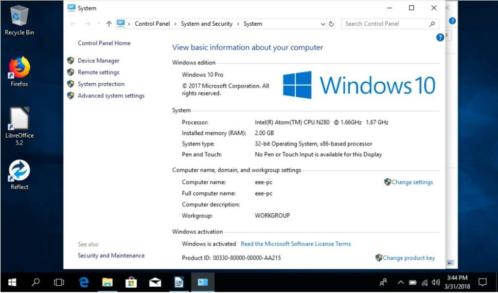 Eee PC 1005HA Windows 10 , 128 GB SSD