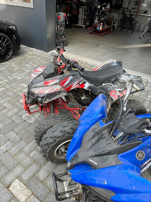 Een yamaha raptor 250 cc en een ulta cross 125 cc te koop