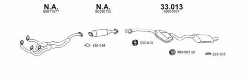 Einddemper ALFA ROMEO 145 (930)  1994.07-2001.01