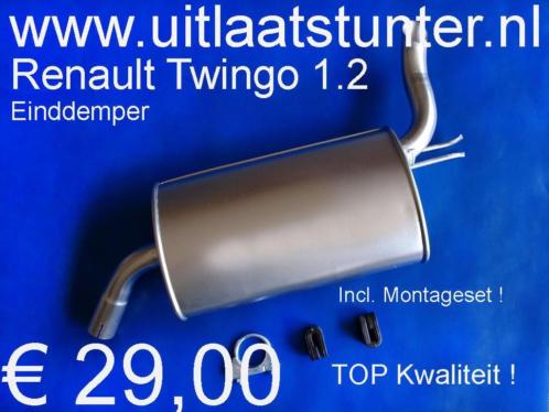 Einddemper Renault Twingo 1.2  29,00 Voorraad