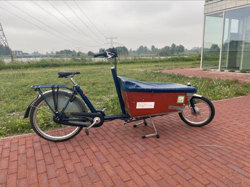 Elektrische bakfiets punt NL cargo bike classic long d blauw