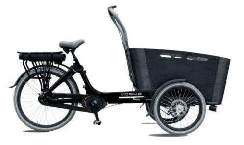 Elektrische Vogue Carry middenmotor bakfiets bakfietsen Hard