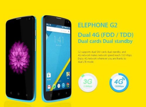  ELEPHONE G2  4,5 inch  2 jaar Garantie  Budget 4G-LTE