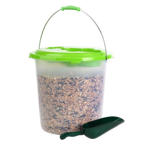 Emmer inclusief schep en strooivoer