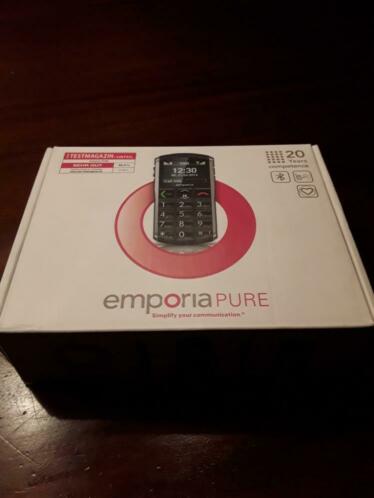 Emporia pure black mobiel voor ouderen