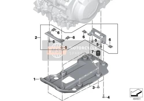 Engine Guard Original BMW F850GS F750GS skid motor bewaker