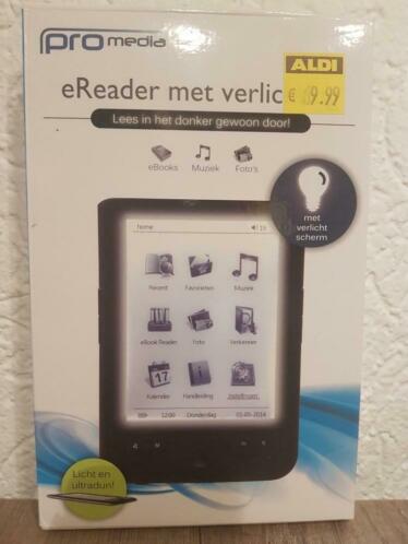 eReader met verlichting  zo goed als nieuw