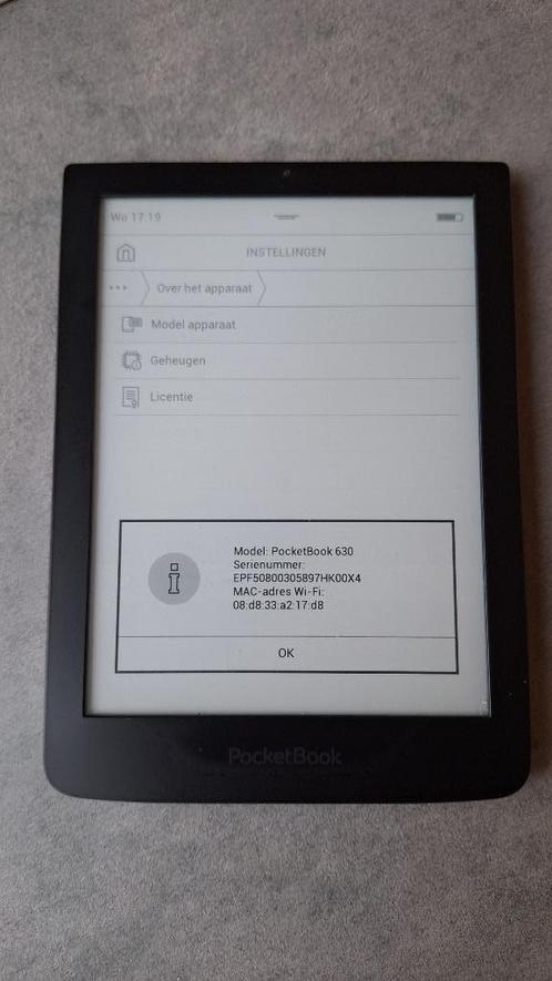 Ereader Pocket Book Sense 630, bruin