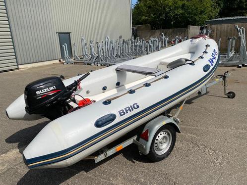 Erg mooie, nieuwstaat Brig F400 rubberboot rib Suzuki 20 pk