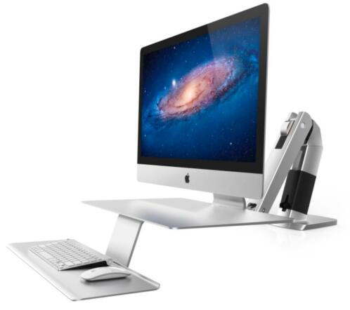 Ergotron zit-sta platform voor Apple displayiMac