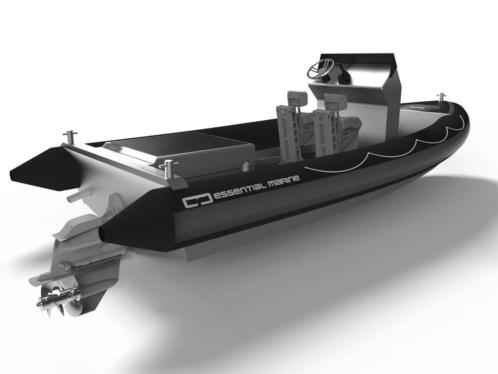 Essential Marine RIB RHIB aluminium, outboard of diesel