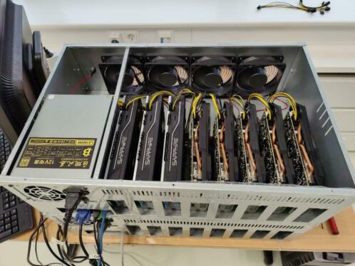 Ethereum 8GPU mining rig (ETH  BTC  MONERO  ZEC)