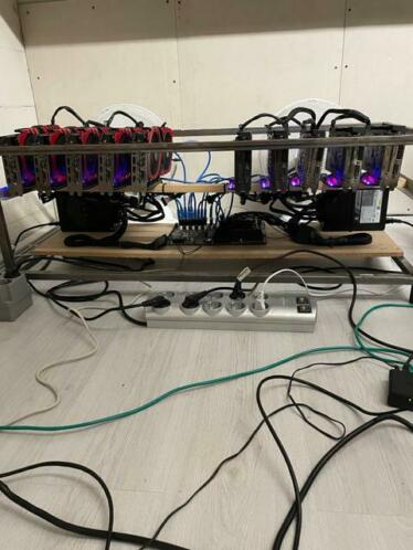 Ethereum miner mining rig 265MHs