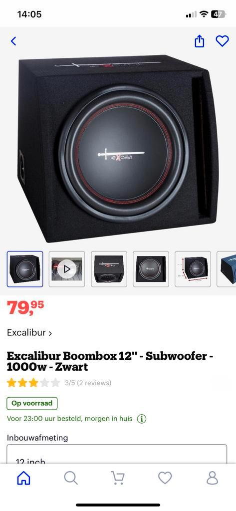 Excalibur woofer en 2 versterkers