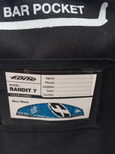 F-one Bandit Seven 12m Blue Black (2014)