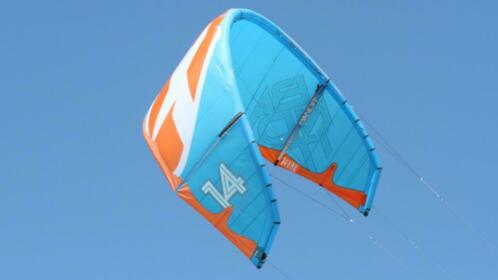 F-One kite Bandit 8 (14m2) blauw oranje te koop