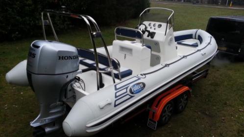 Falcon RIB 650 met Honda 135 pk uit 2016 - 42 draaiuren