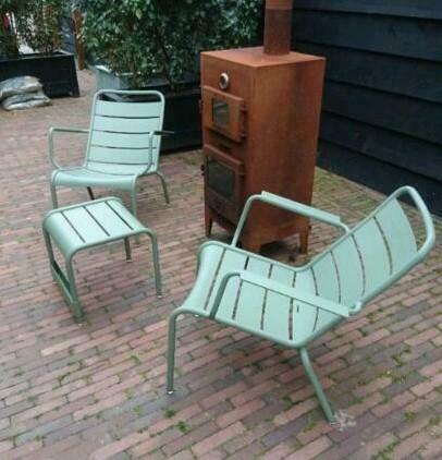 Fermob Low Chair lounge stoel voetenbank duo lounge nieuw