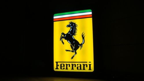 Ferrari lichtbak lichtreclame 62x46x5 cm 