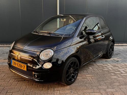 Fiat 500 0.9 TwinAir Lounge, glazen panorama dak  half lede