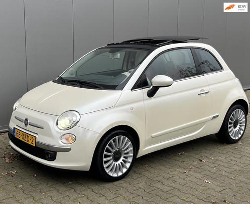 Fiat 500 0.9 TwinAir Lounge incl panorama-schuifdak, lederen