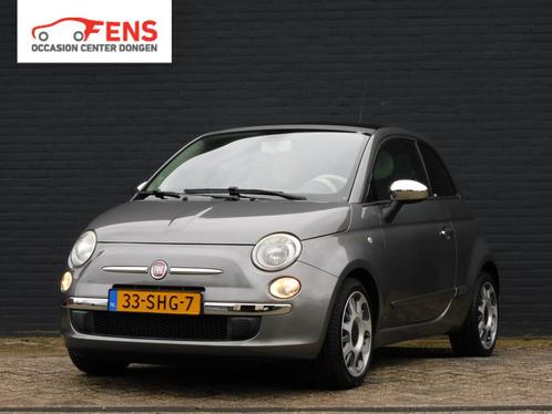 Fiat 500 0.9 TwinAir Lounge LEER PANODAK LM VELGEN AIRCO