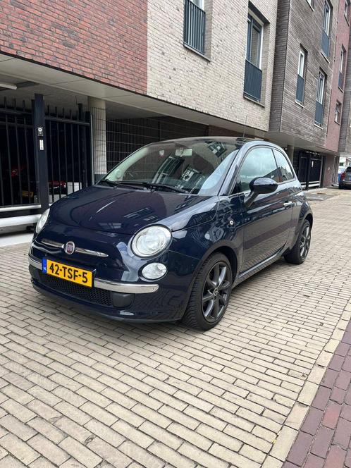 Fiat 500 0.9 Twinair Turbo 2012 Blauw  Airco  Open dak