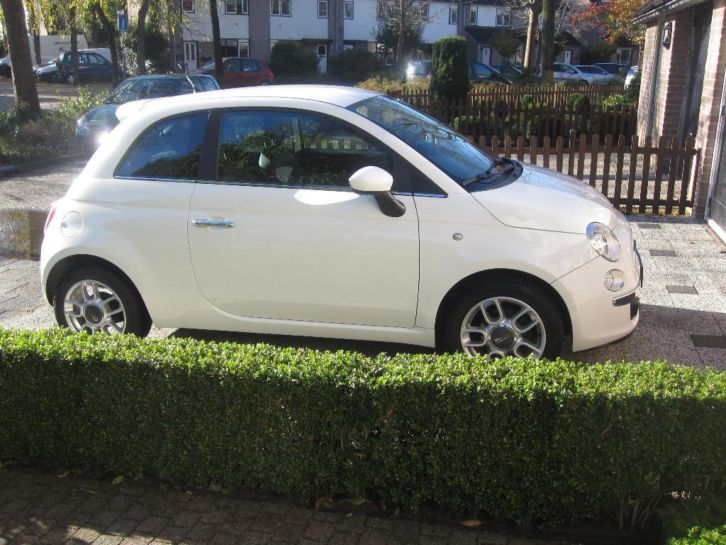 Fiat 500 1.2 AUTOMAAT 2009 SampS, Halfleder,Blueampme, AIRCO,