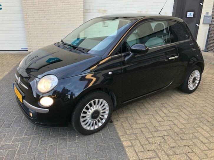 Fiat 500 1.2 C Zwart november 2010,Airco Panoramadak BIEDEN.