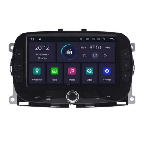 Fiat 500 Android 10.0 Navigatie CarPlay DAB Radio Bluetooth