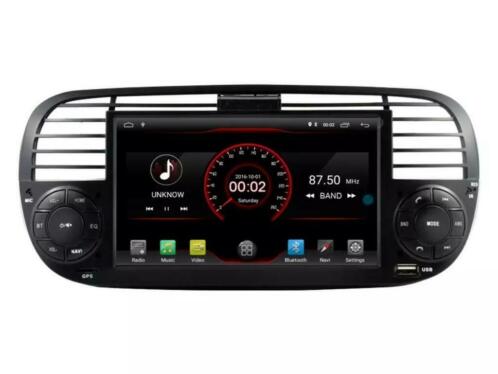 Fiat 500 Android 11 Navigatie DAB Radio CarPlay Bluetooth