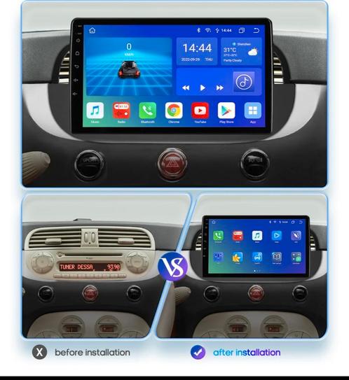 Fiat 500 android multimedia system gps navigation