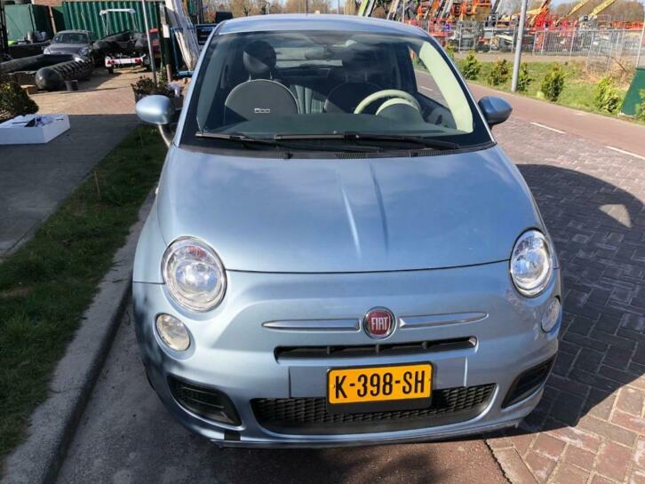 Fiat 500 blauw automaat bouwjaar 2014 80000 km 9450 eu