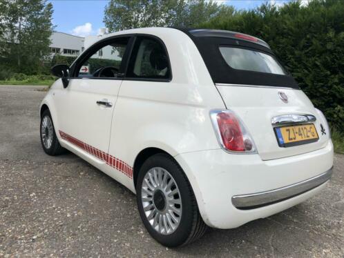 Fiat 500 cabrio elektrische.bj 2012, 20838km, leer