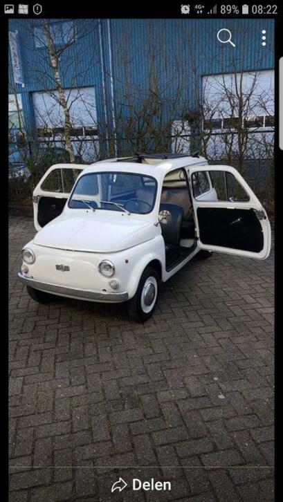 Fiat 500 Giardiniera 1974 Wit