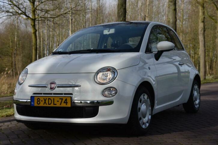 Fiat 500 Lounge 0.9 80pk Twinair Turbo 2014 Crme Wit