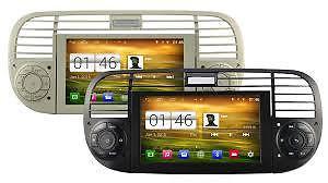 Fiat 500 navigatie dvd carkit touchscreen android 4.4.4 s160