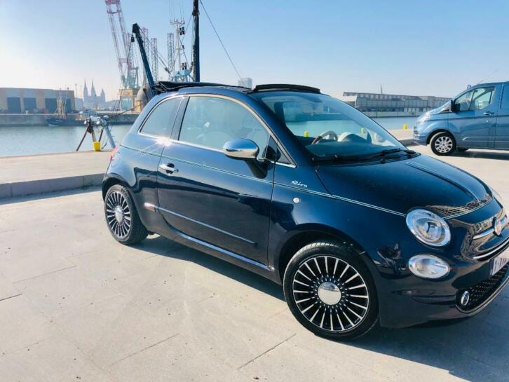 Fiat 500C 0.9 TwinAir Riva cabrio mahonie stuurbeats audio