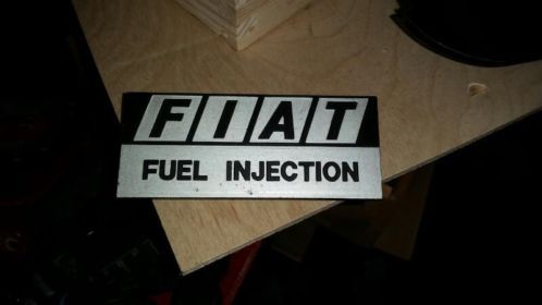 Fiat achterembleem fuel injection 