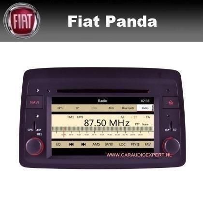 Fiat Panda navigatie DVD USB Bluetooth iPod GPS radio SD HD