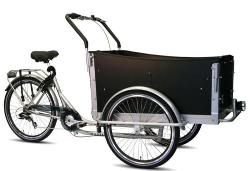 Fietsuniek.nl Troy bakfiets Kangeroo zilver met 7 versne...